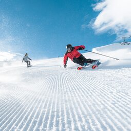Skifahren in Zermatt Skifahrer in Zermatt
