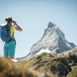 Vista sul Cervino dal lago di Schwarzsee | © Zermatt Bergbahnen AG